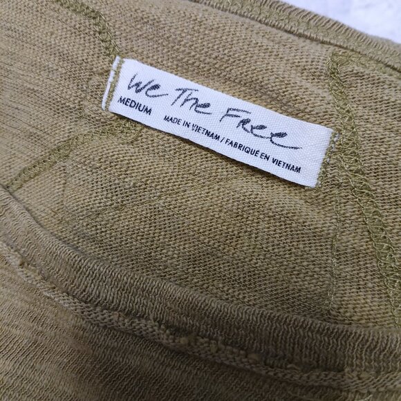 Free People We The Free Women's Patchwork Pullover Long Sleeve Sweater Size M - Picture 7 of 9